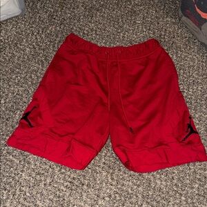 Jordan Red Men's Athletic Shorts